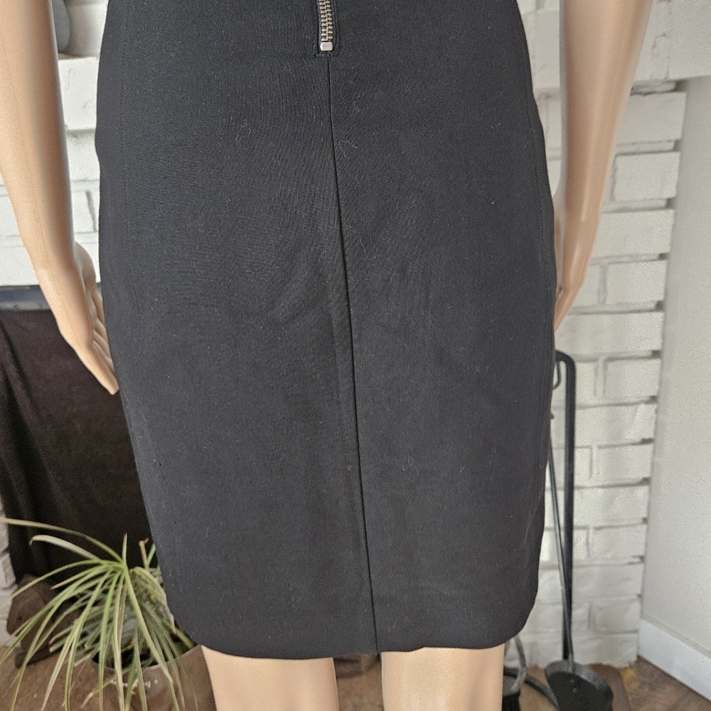 Aritzia Babaton black dress midi size 4 short sleeves - Picture 8 of 13